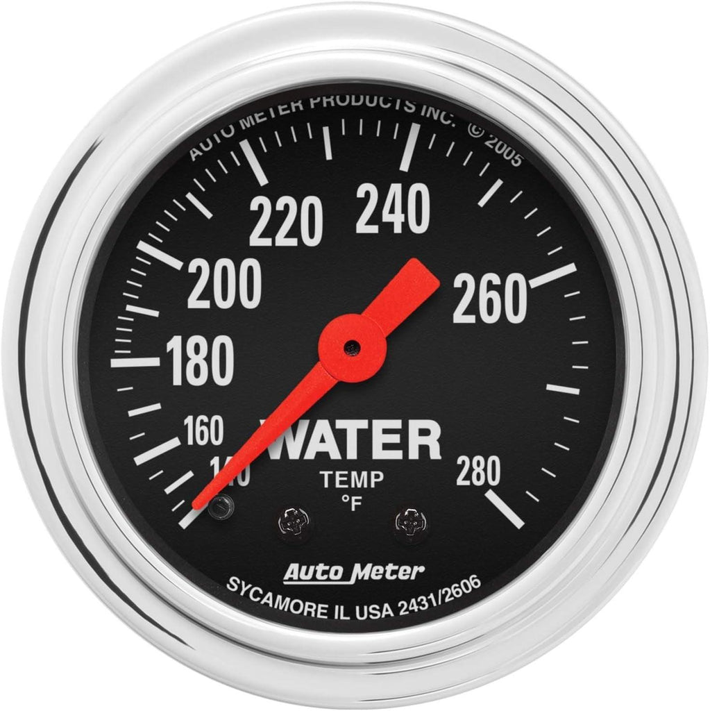 2431 Traditional Chrome Mechanical Water Temperature Gauge