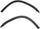 Fender Trim Set of 2 Compatible with 1997-2001 Honda CR-V Front, Driver and Passenger Side Partslink HO1291101, HO1290101