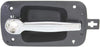 for International 4400 Exterior Door Handle Front, Driver Side Black Bezel with Chrome Lever (2008-2012) | with Key Hole| Trim: Base