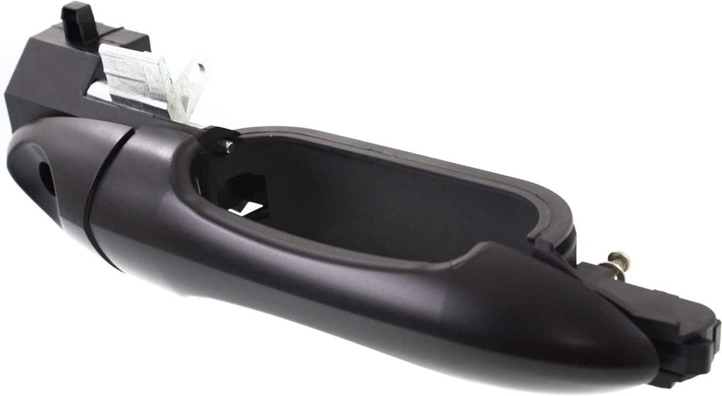 Front Exterior Door Handle Compatible with 2000-2007 Ford Focus, Set of 2, Driver and Passenger Side Smooth Black