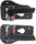 Interior Door Handle Set Compatible with 2007-2012 Kia Rondo Front or Rear, Driver and Passenger Side Black