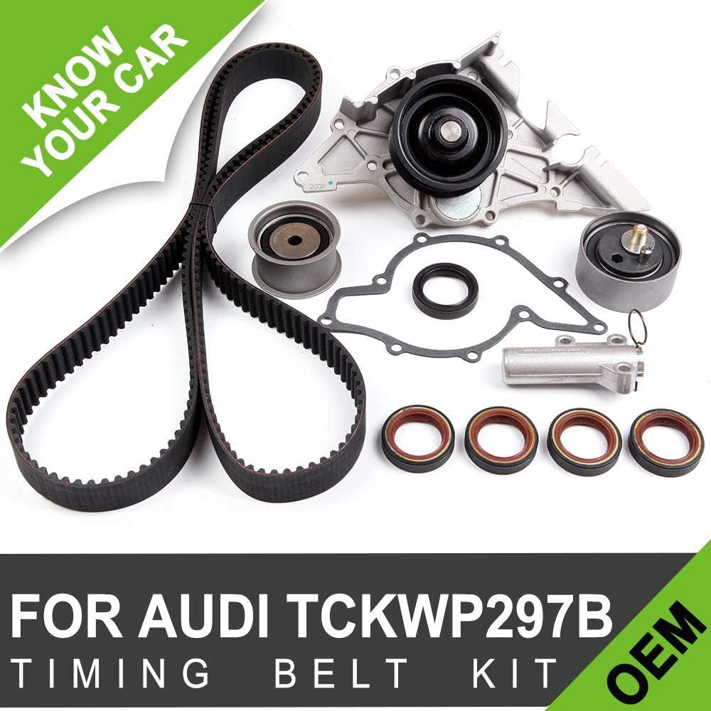 TCKWP297B TB297K1 CK297LK2 AWK1327 Engine Timing Belt Kit Fits for 00-04 for Audi A6 Quattro 01-05 for Audi Allroad Quattro 00-02 for Audi S4