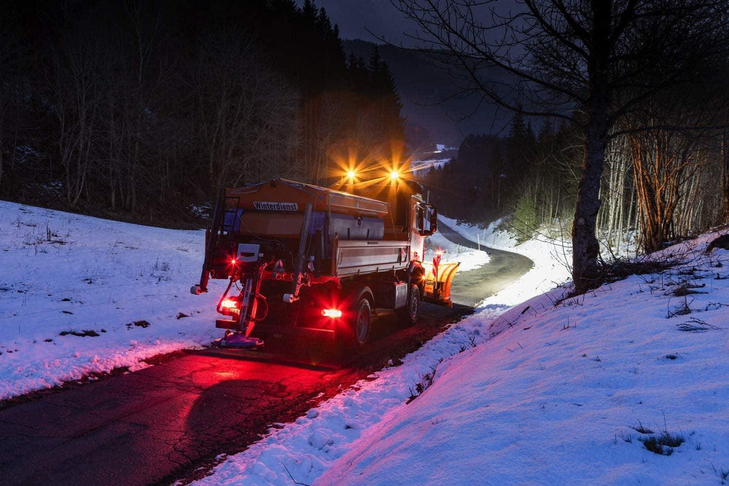 HELLA 2RL 010 979-011 Led-Rotating Beacon - Rotaled - 12/24V - Amber - Flexible Pipe Sockets - Amber