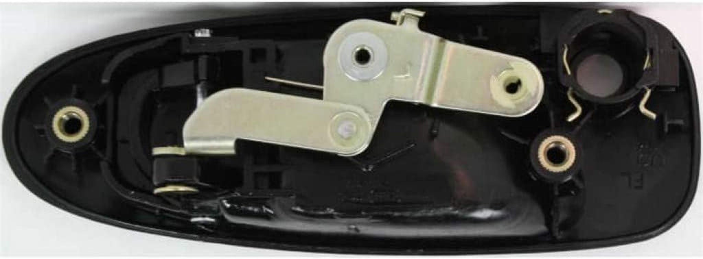 for Honda Civic Exterior Door Handle Front, Driver Side Smooth Black 1992 1993 1994 1995 | with Key Hole | Trim: All Submodels | HO1310122 | 72180SR3J02ZD