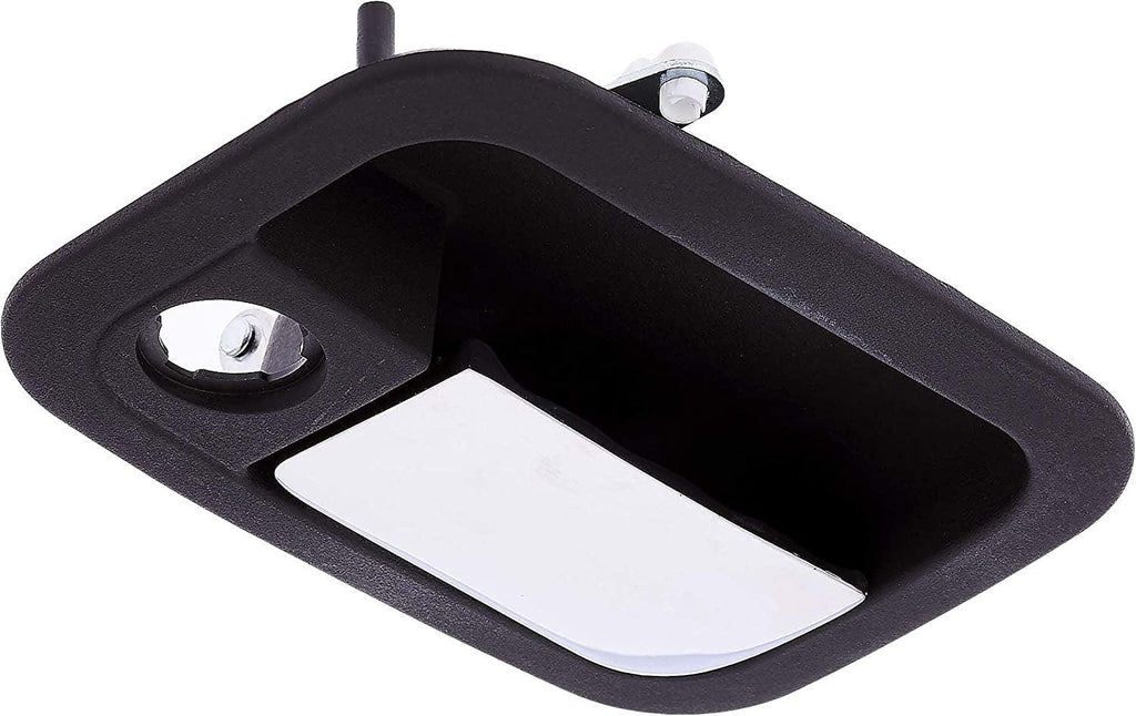 Dorman 760-5403 Front Driver Side Exterior Door Handle Compatible with Select Kenworth / Peterbilt Models, Chrome Lever and Black Housing