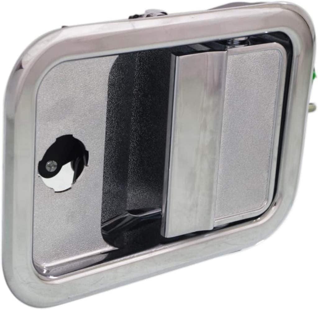 for Freightliner Columbia Exterior Door Handle Front, Driver Side Chrome (2000-2011) | with Key Hole| Trim: Base/120