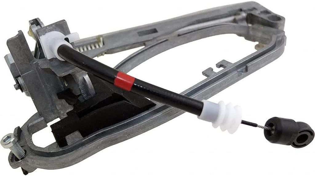 for BMW X5 2000-2006 Exterior Door Handle Driver Side | Front | W/Silver Cable | Metal | Replacement for 51218243615
