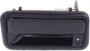 Door Handle Compatible with Chevy C/K Full Size P/U 88-00 Front RH and LH outside Smooth Black Metal W/Keyhole