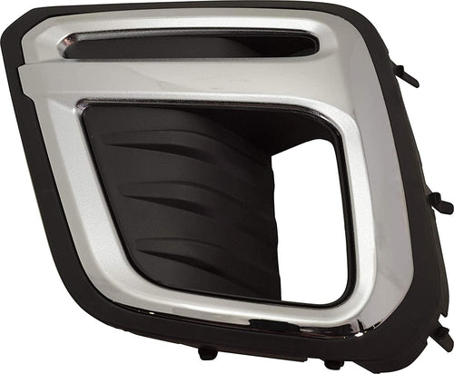 Front Fog Lamp Molding Compatible with 2019-2020 Subaru Forester Driver Side Black with Chrome Trim Premier/Touring Models