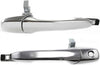 Front Exterior Door Handle Set of 2 Compatible with 2005-2014 Ford Mustang Chrome Driver and Passenger Side
