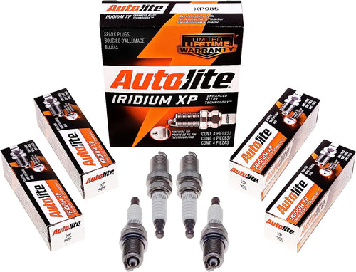 Autolite Iridium XP Automotive Replacement Spark Plugs, XP985 (4 Pack)