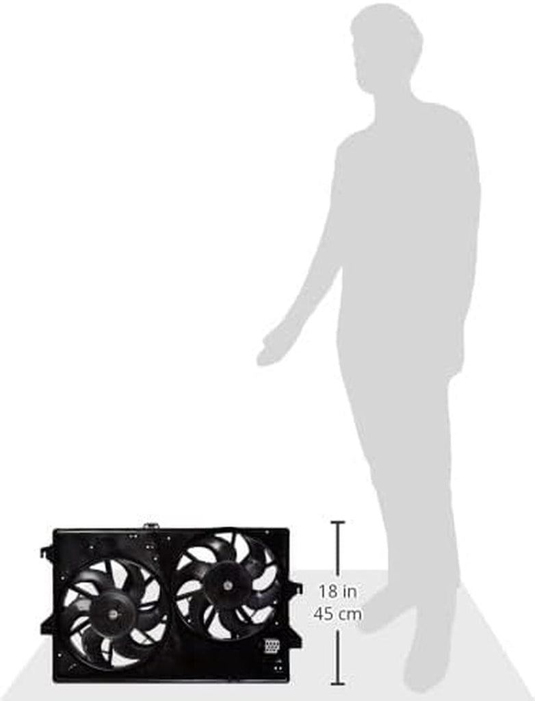 Dorman 620-104 Engine Cooling Fan Assembly Compatible with Select Ford / Mercury Models , Black