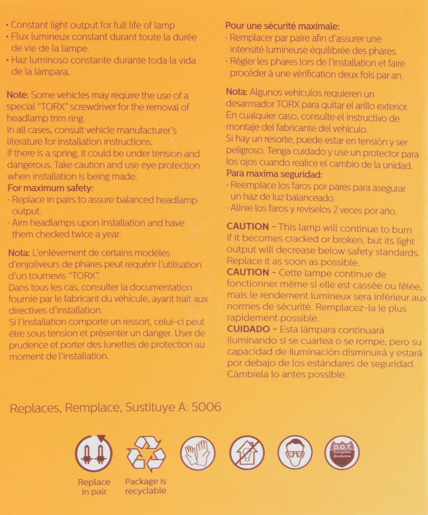 Headlight Bulb for FLSTC Heritage Softail Classic, FLSTF Fat Boy+More H5006C1