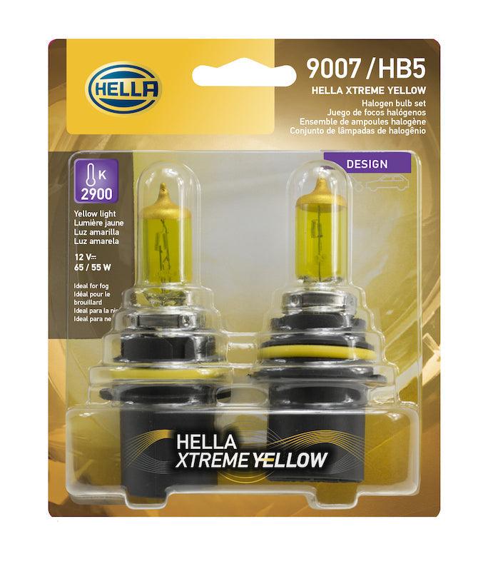 HELLA 9007 YL Design Series Halogen Light Bulb - greatparts