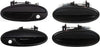 Front Exterior Door Handle Set of 4 Compatible with 1997-1999 Buick Riviera, Fits 1997-1999 Oldsmobile Aurora Smooth Black Driver and Passenger Side