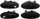 Front Exterior Door Handle Set of 4 Compatible with 1997-1999 Buick Riviera, Fits 1997-1999 Oldsmobile Aurora Smooth Black Driver and Passenger Side