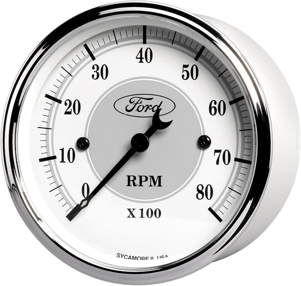 880088 3-1/8" 8000 RPM Incandescent Flood Lit Tachometer Gauge for Ford