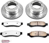 K4593-36 Rear Z36 Truck & Tow Brake Kit, Carbon Fiber Ceramic Brake Pads and Drilled/Slotted Brake Rotors