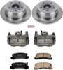 KCOE2565 Autospeciality Replacement Rear Caliper Kit- OE Rotors, Ceramic Brake Pads, Calipers