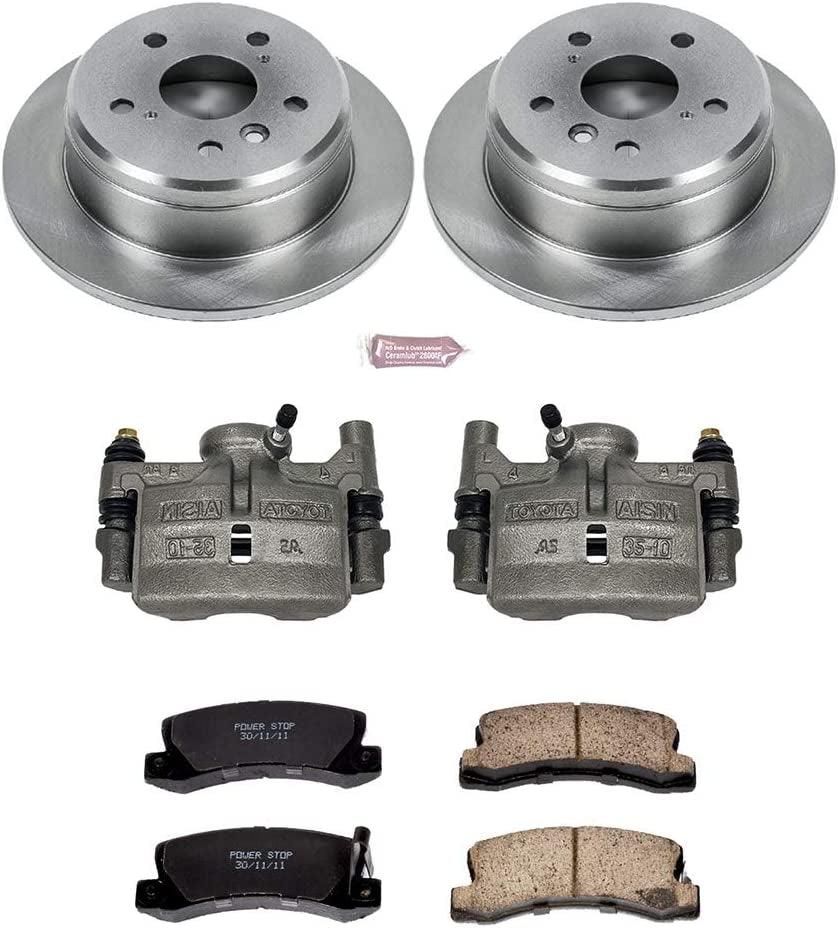 KCOE2565 Autospeciality Replacement Rear Caliper Kit- OE Rotors, Ceramic Brake Pads, Calipers