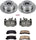 KCOE2565 Autospeciality Replacement Rear Caliper Kit- OE Rotors, Ceramic Brake Pads, Calipers