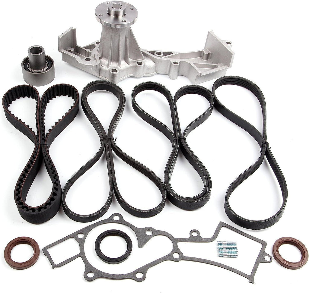 150-1610 TB249 13042-D0100 13042-16V00 13070-42L00 5PK1235 5PK800 4PK1345 Engine Timing Belt Kit Fits for 1999-2004 for Nissan Frontier