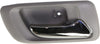 For Honda Accord Interior Door Handle Rear, Passenger Side Gray Bezel with Chrome Lever (1998-2002) | Trim:All Submodels | HO1353104 | 72620S84A01ZB
