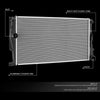 OEM-RA-13394 OE Style 1-Row Aluminum Cooling Radiator Compatible with 14-16 BMW 228I 328I 428I 435I at without M Sport/Sulev Engine