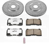 K107-26 Front Z26 Carbon Fiber Brake Pads with Drilled & Slotted Brake Rotors Kit