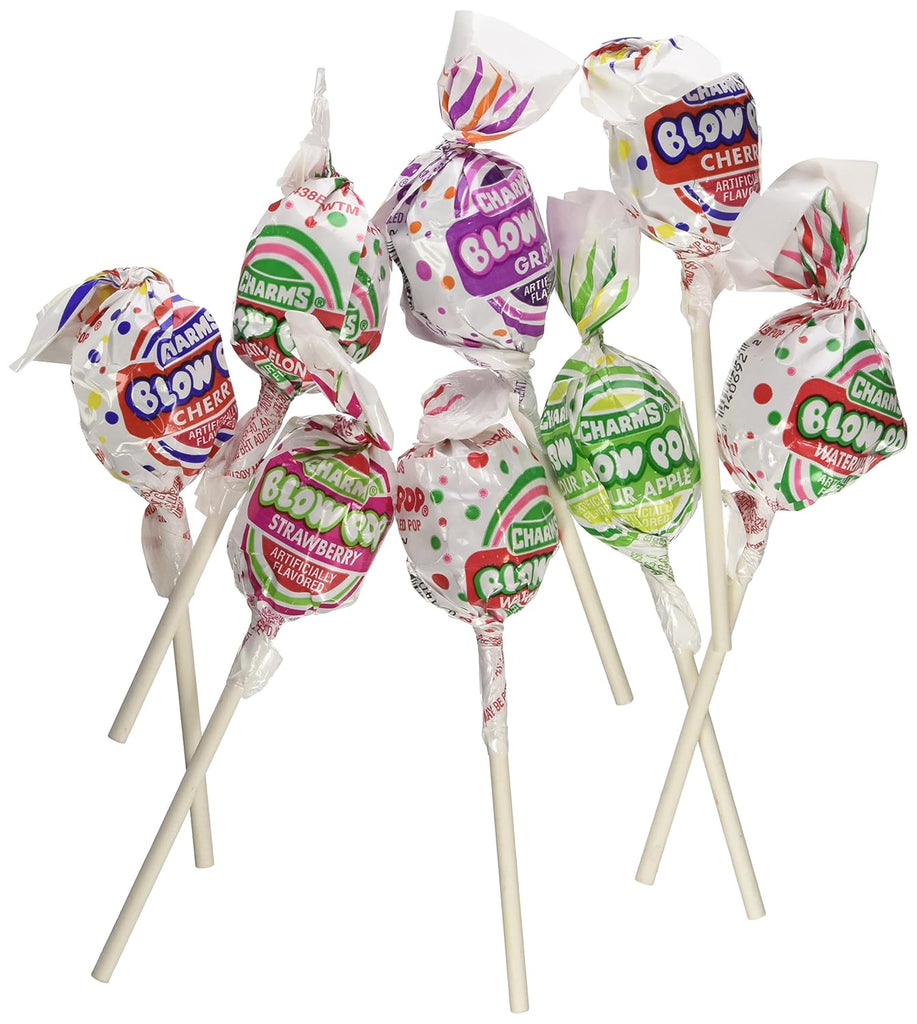 Charms Blow Pops, Assorted Flavors, 100-Count Box (8138)