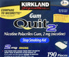 Kirkland Signature Quit Smoking Gum, 2 mg, 380 Count