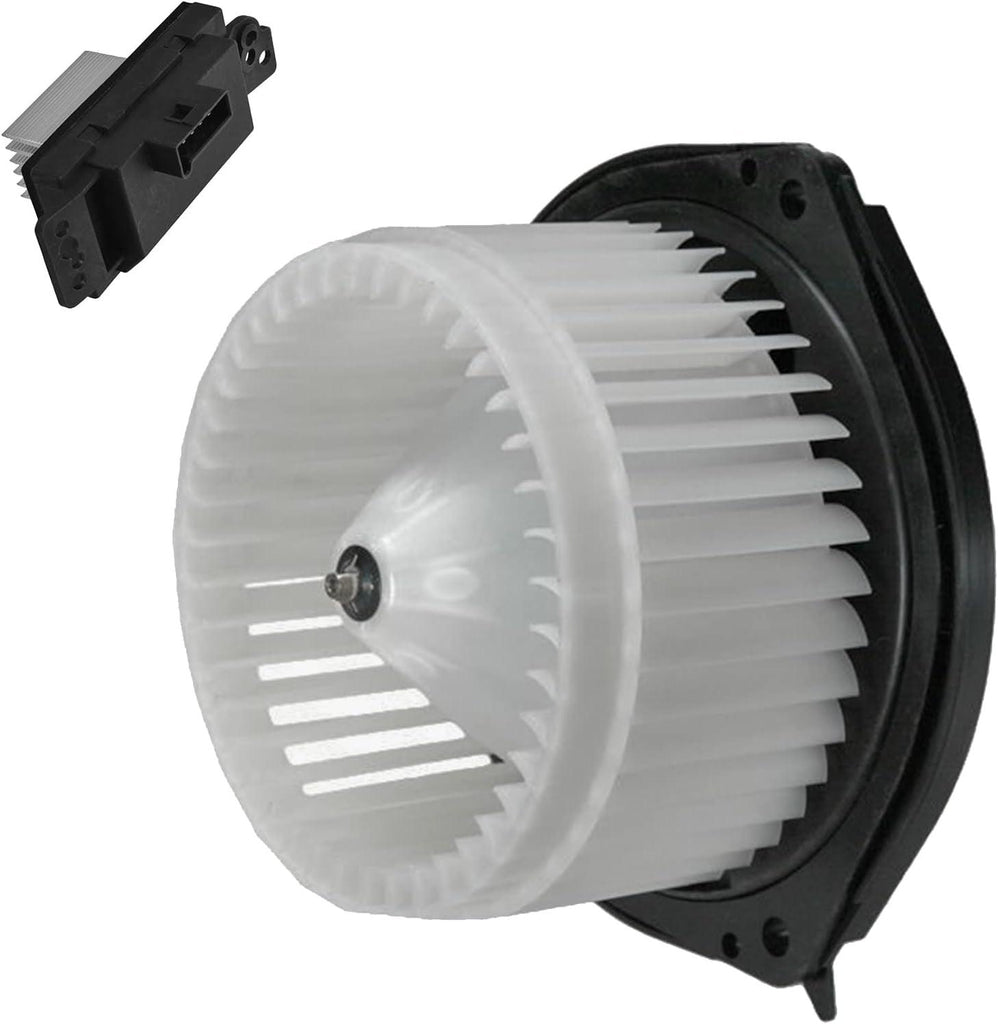 A/C AC Heater Blower Motor W/Fan Cage & Resistor Kit Compatible with Buick Chevy Pontiac