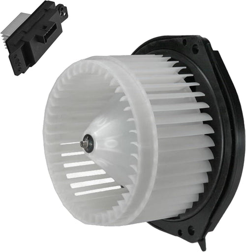 A/C AC Heater Blower Motor W/Fan Cage & Resistor Kit Compatible with Buick Chevy Pontiac