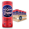 High Brew Coffee, Cold Brew Coffee, Double Espresso, 8 Fl Oz, Ready-To-Drink (Pack of 12)