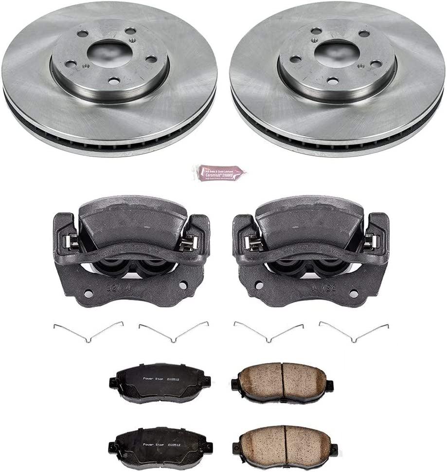KCOE1077A Autospeciality Replacement Front Caliper Kit- OE Rotors, Ceramic Brake Pads, Calipers