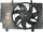 622500 Replacement Cooling Fan Assembly Compatible with Ford Fiesta , Black