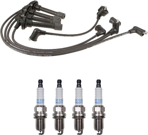 Denso Wire Set 7Mm & 4 Platinum TT Spark Plugs .040 Kit for Honda Accord 2.2L L4