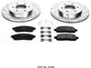 K1943 Front Z23 Carbon Fiber Brake Pads with Drilled & Slotted Brake Rotors Kit
