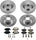 KOE6427 Autospecialty Front and Rear Replacement Brake Kit-Oe Brake Rotors & Ceramic Brake Pads