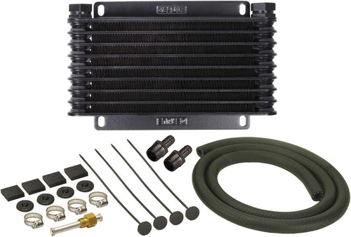 13612 Series 9000 Plate and Fin Transmission Oil Cooler , Black