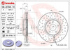 Brembo Front Disc Brake Rotor for Audi (09.A758.1X)