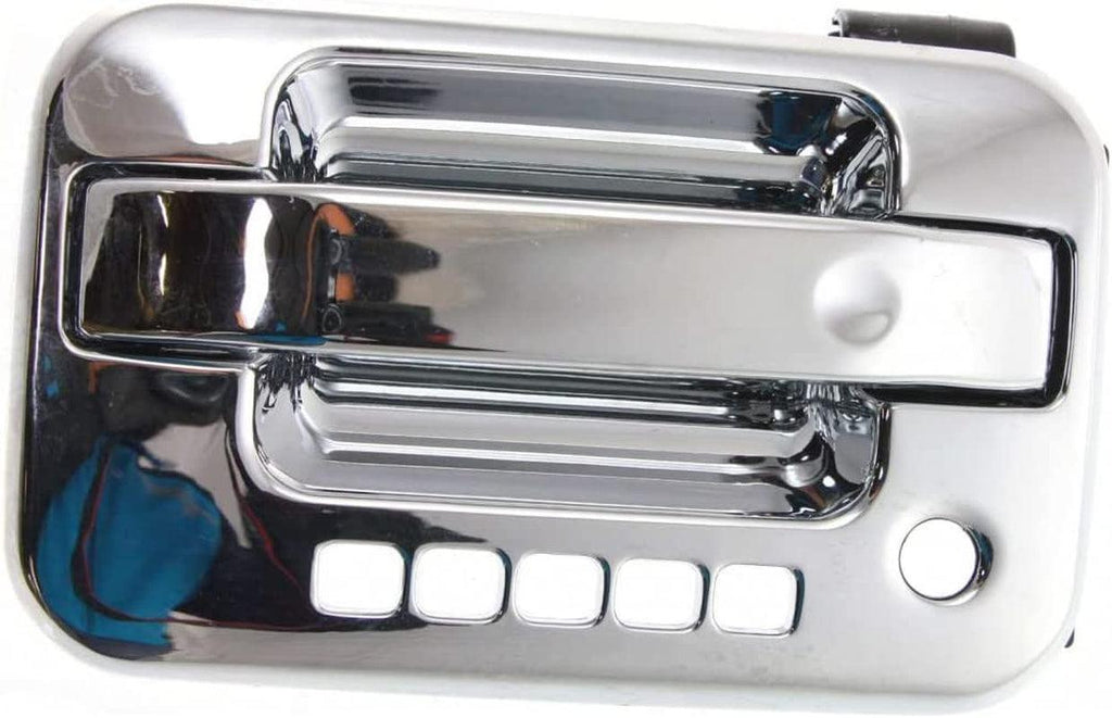 for Ford F-150 Exterior Door Handle Front, Driver Side Chrome (2004-2014) | with Key Hole| Trim:All Submodels
