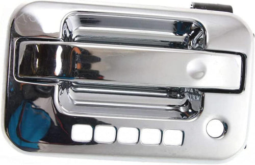 for Ford F-150 Exterior Door Handle Front, Driver Side Chrome (2004-2014) | with Key Hole| Trim:All Submodels