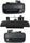 Front Exterior Door Handle Kit Compatible with 1995-2004 Toyota Tacoma Textured Black Driver and Passenger Side