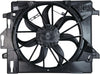 621860 Cooling Fan Assembly Compatible with 2008-2016 Dodge Caravan/Grand Caravan , Black