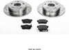 K2270 Rear Z23 Carbon Fiber Brake Pads with Drilled & Slotted Brake Rotors Kit