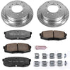 K3073-36 Rear Z36 Truck & Tow Brake Kit, Carbon Fiber Ceramic Brake Pads and Drilled/Slotted Brake Rotors