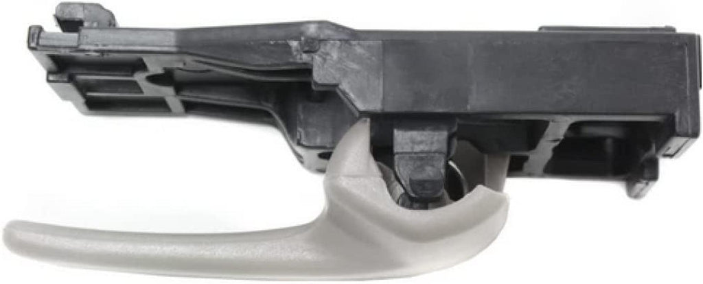 Compatible with Toyota Tundra Interior Door Handle Rear, Passenger Side Gray (2000-2006) | with Door Lock Button| Trim: Limited/Sr5/Base