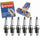6 Pc DENSO Standard U-Groove Spark Plugs Compatible with Jeep Cherokee 4.0L 4.2L L6 1981-2001