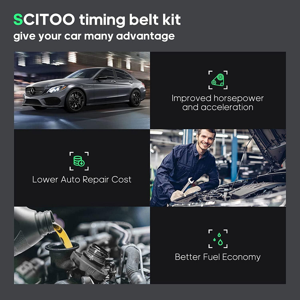 TCK276 95276K1 TS26276 TBK448 Engine Timing Belt Kit Fits for 1995-2001 for Ford Ranger 1995-1997 for Mazda B2300 1998-2001 for Mazda B2500